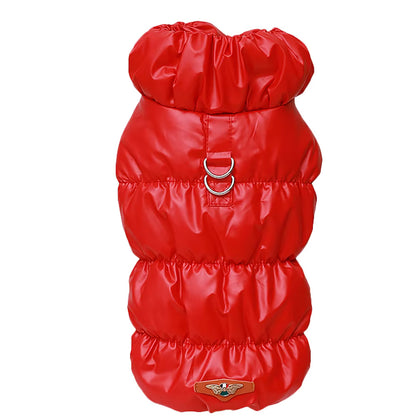 Warm Waterproof Dog Jacket with Harness