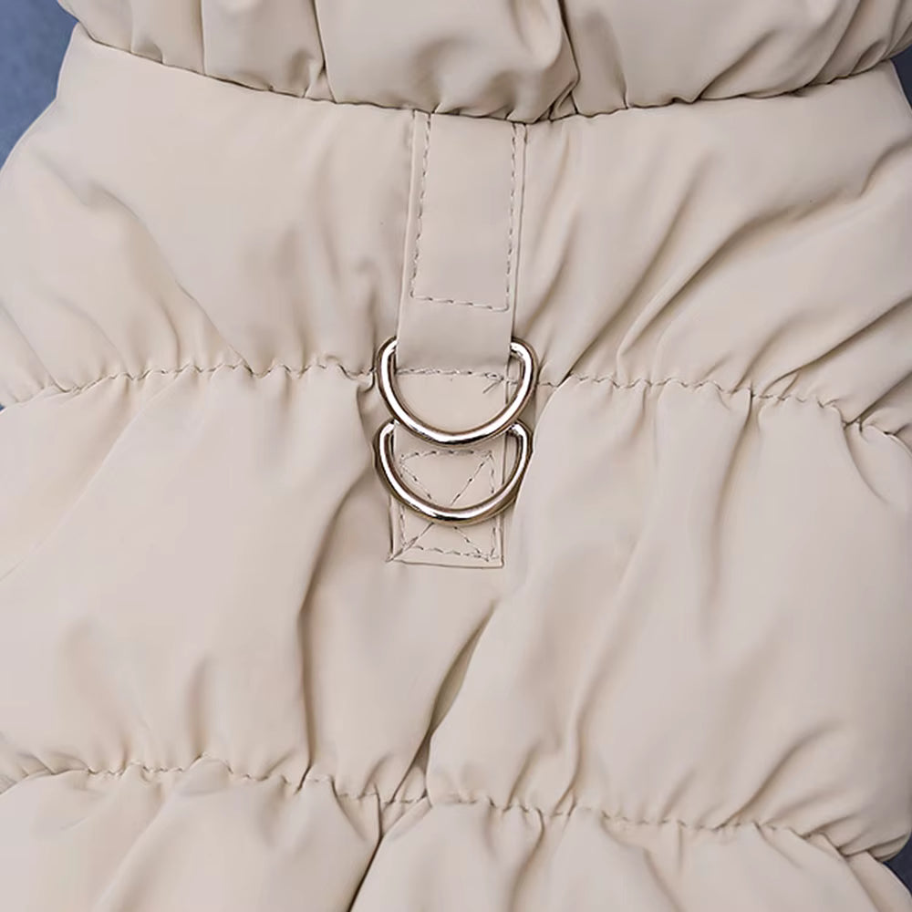 Warm Waterproof Dog Jacket with Harness