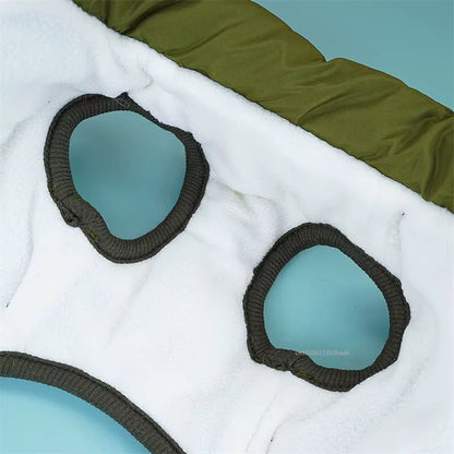 Winter Waterproof Dog Jacket with Built-In Harness