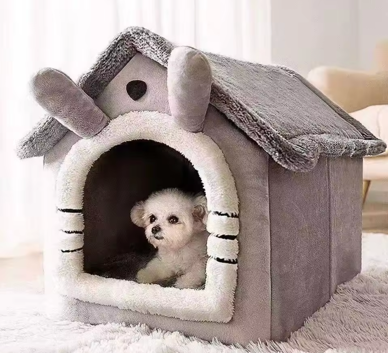 Cozy All-Season Pet House Bed