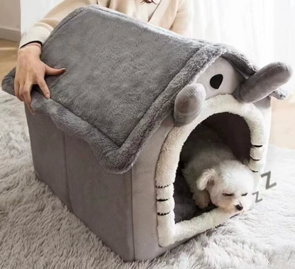 Cozy All-Season Pet House Bed