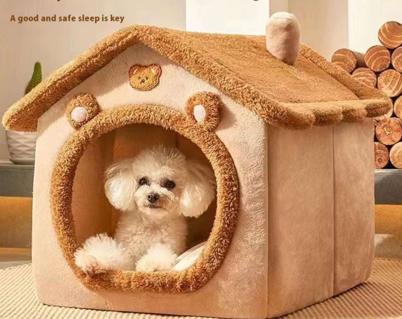 Cozy All-Season Pet House Bed