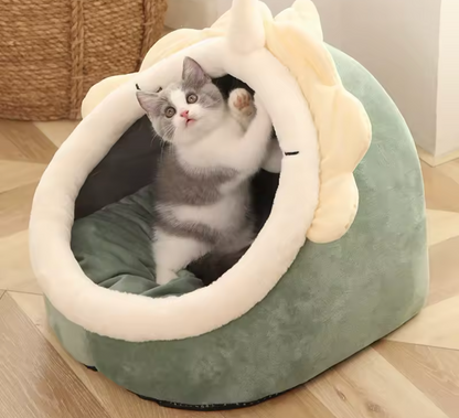 Cozy Cave Bed for Cats & Small Dogs