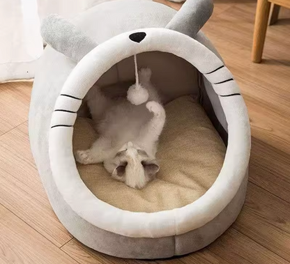 Cozy Cave Bed for Cats & Small Dogs