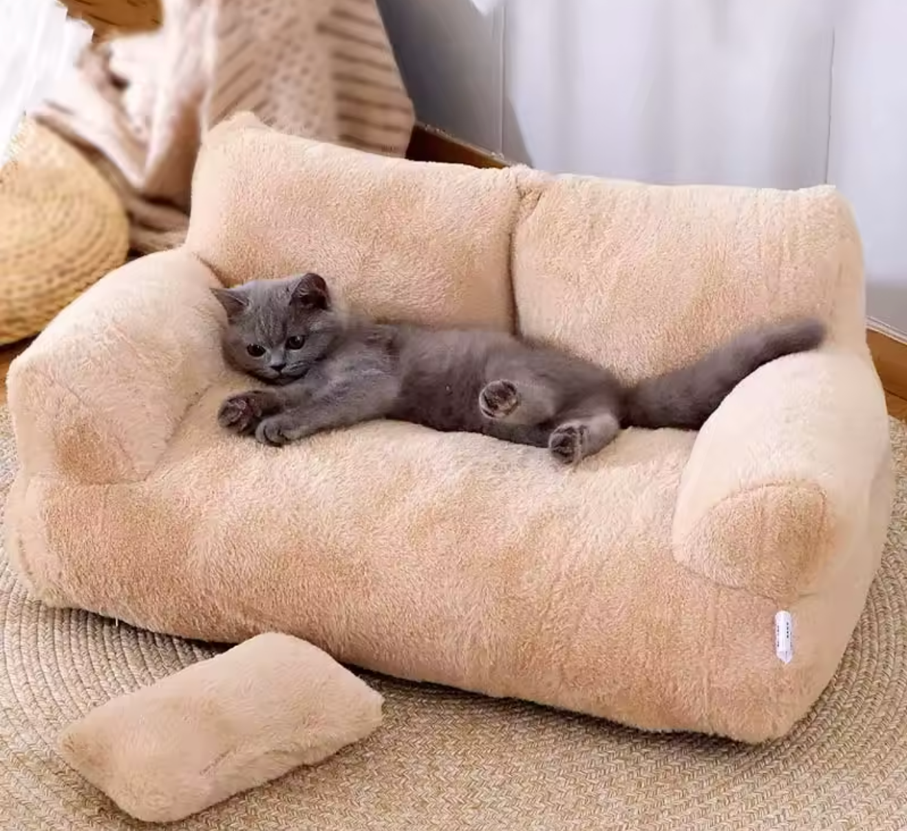Luxury Plush Cat Sofa Bed