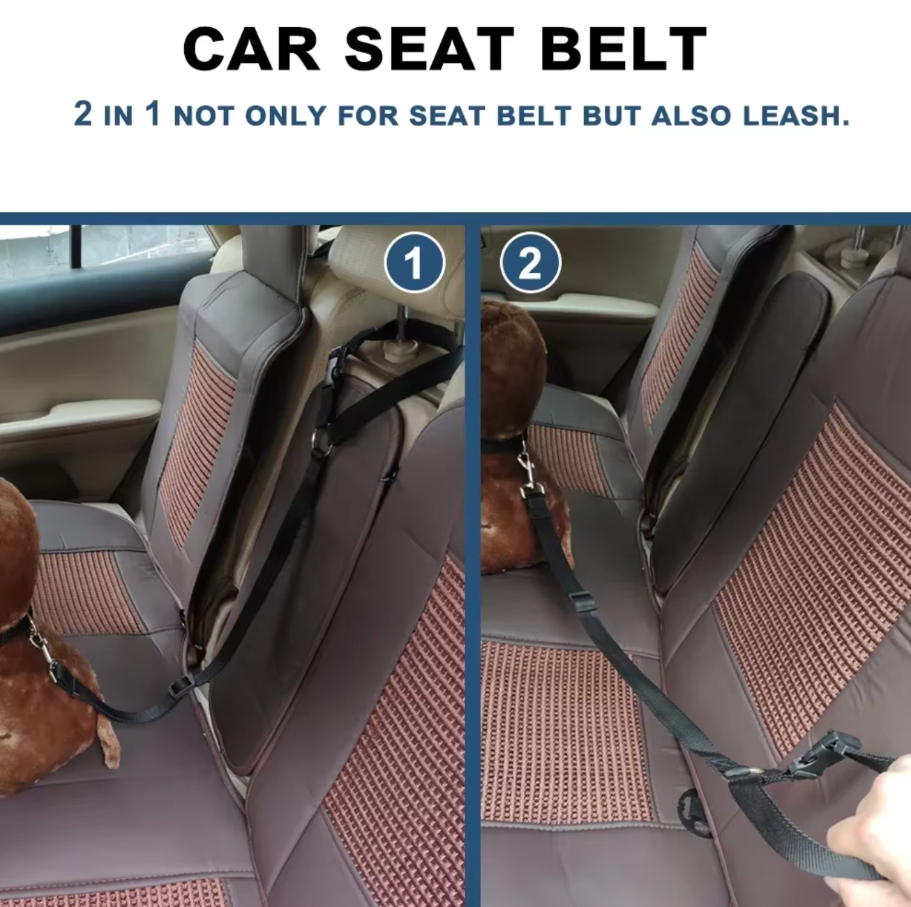 Pet Car Seat Belt & Leash