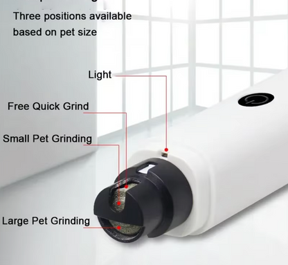 Electric Pet Nail Grinder with LED Light